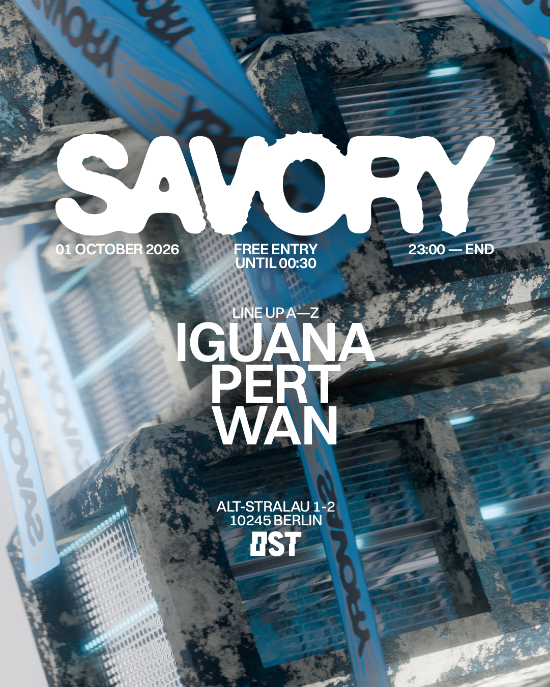 [FREE ENTRY TILL 00:30] SAVORY