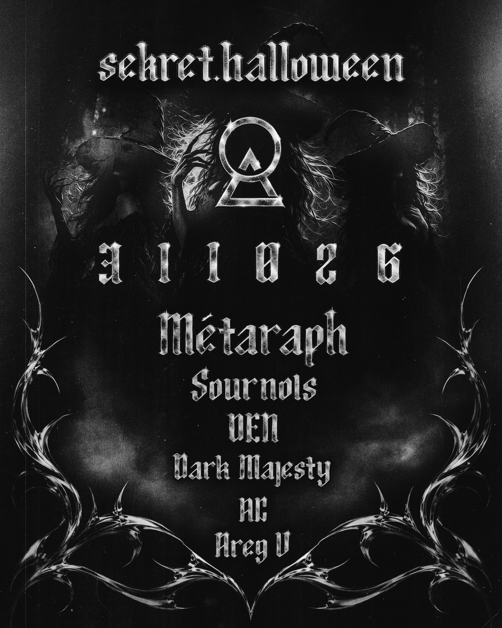 Sekret Halloween: MÉTARAPH flyer Sekret Halloween: MÉTARAPH flyer
