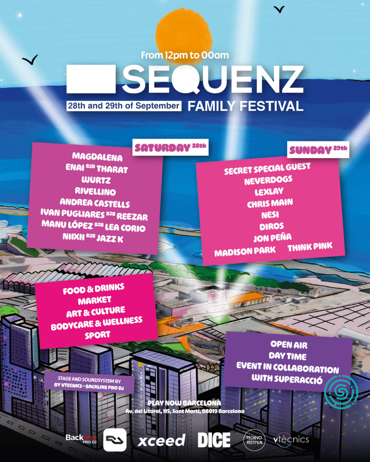 SEQUENZ Family Festival 28/29 september - Barcelona a TBA - play , Barcellona · Biglietti