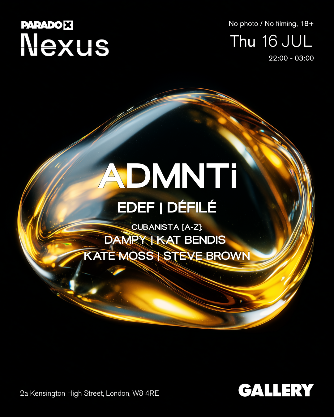 Paradox Nexus: ADMNTi - Thursdays at Gallery