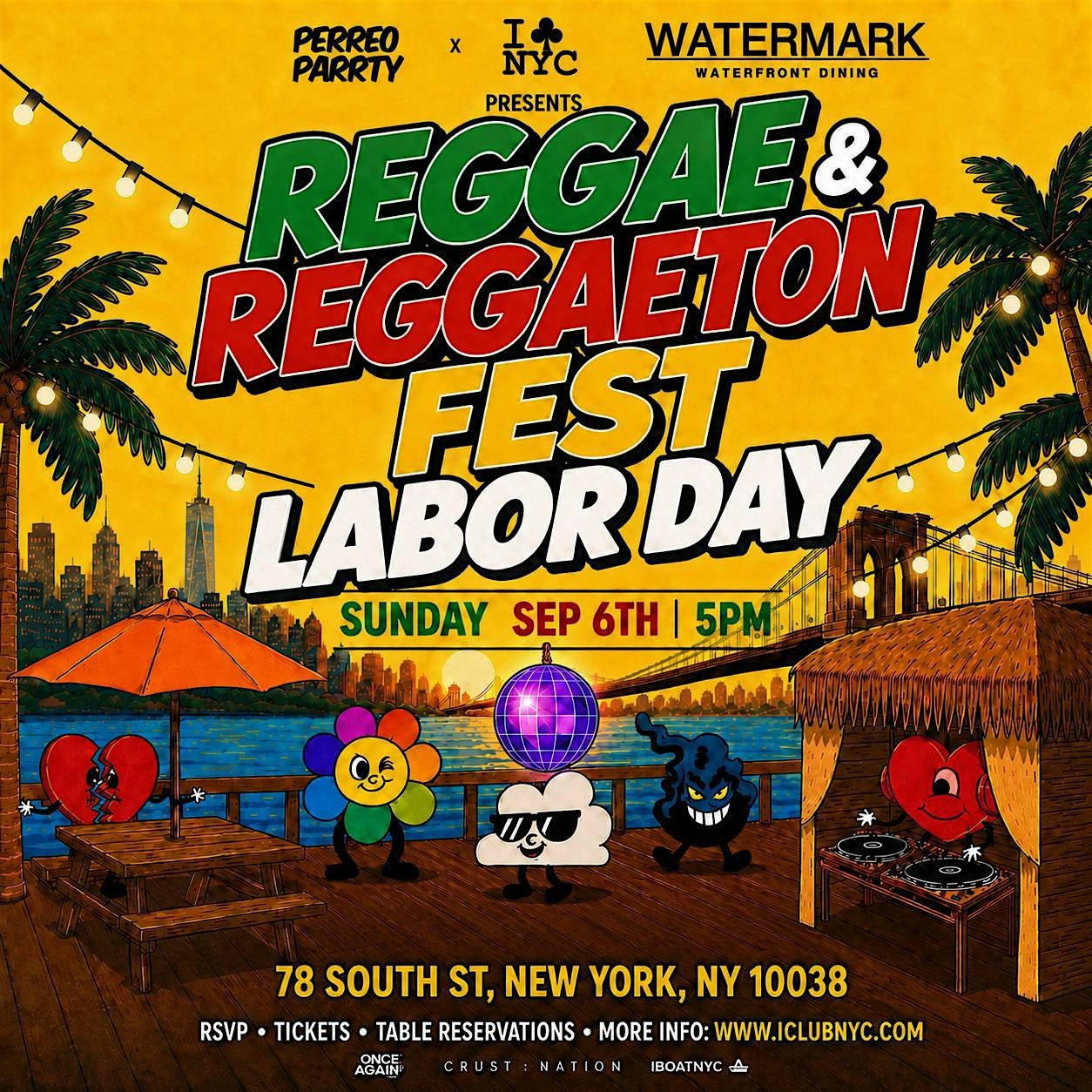 Reggae & Reggaeton Fest Labor Day Weekend Party Beach — Música · New York