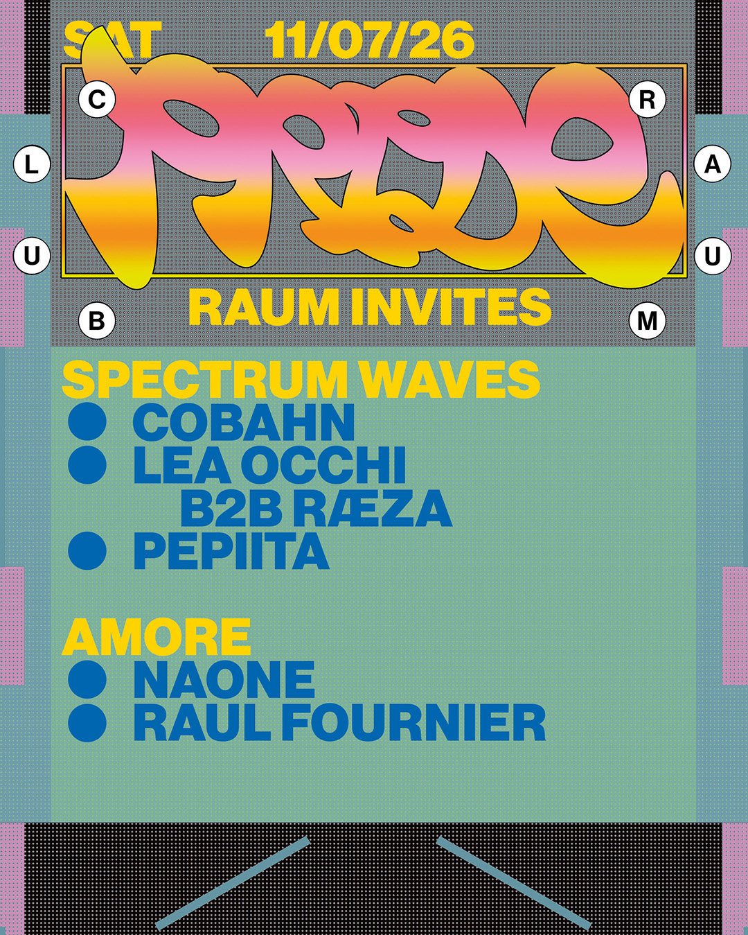 RAUM invites Spectrum Waves x Amore