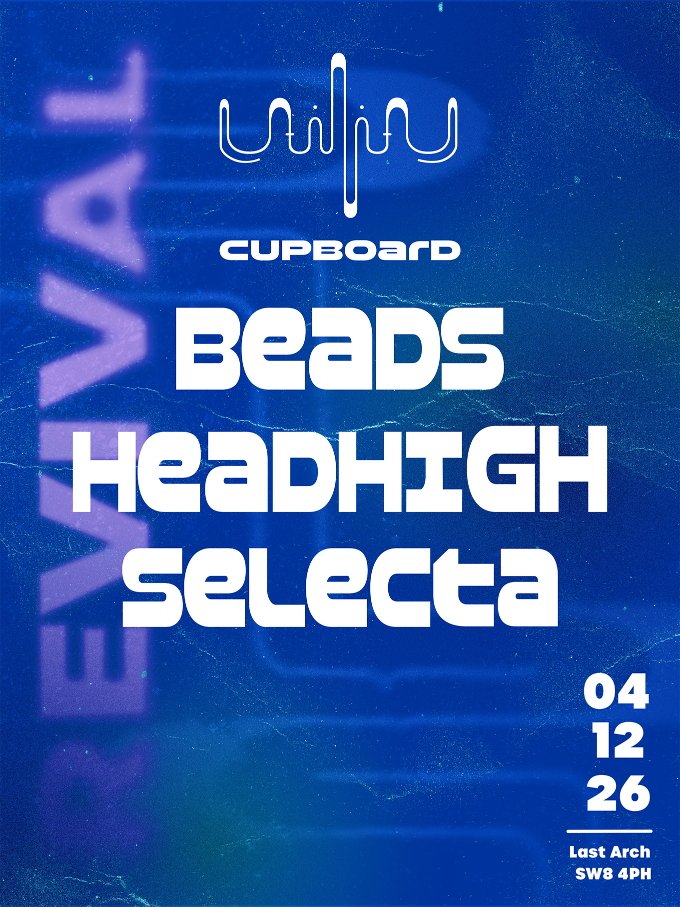 Utility Cupboard Revival: BEADS, HEADHIGH, SELECTA