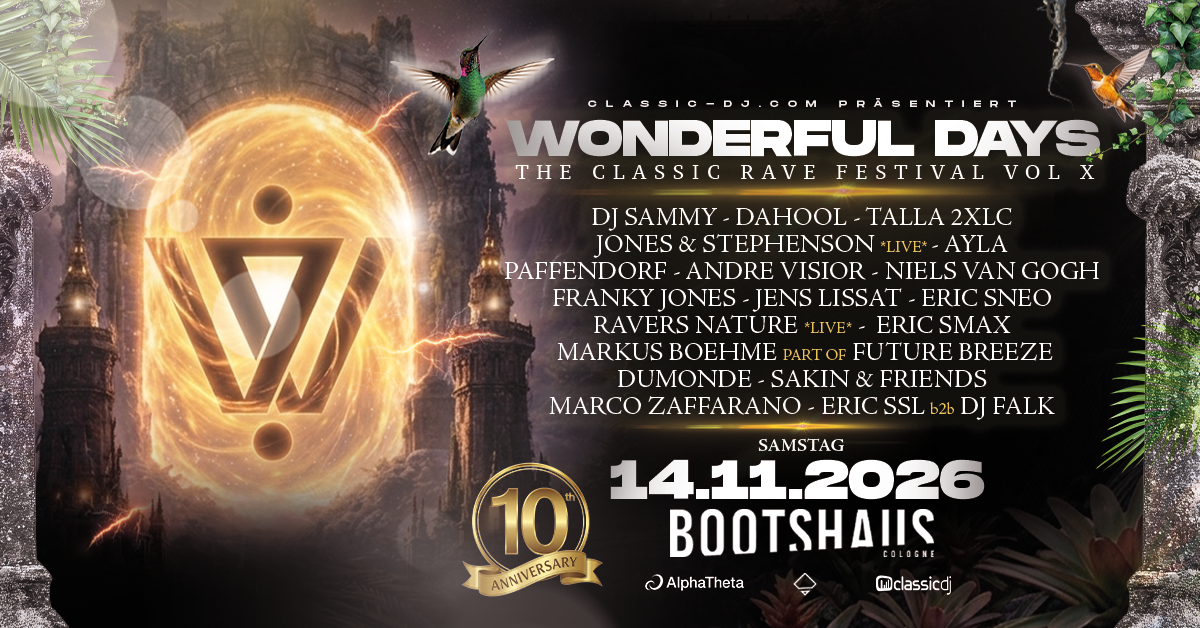 Wonderful Days The Classic Rave Festival VOL X