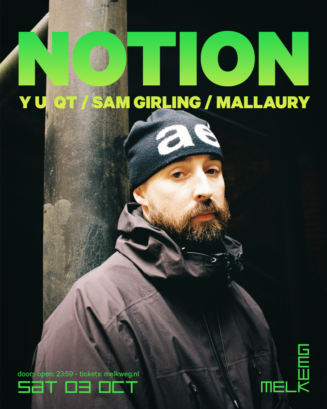 Sam Girling volantino evento