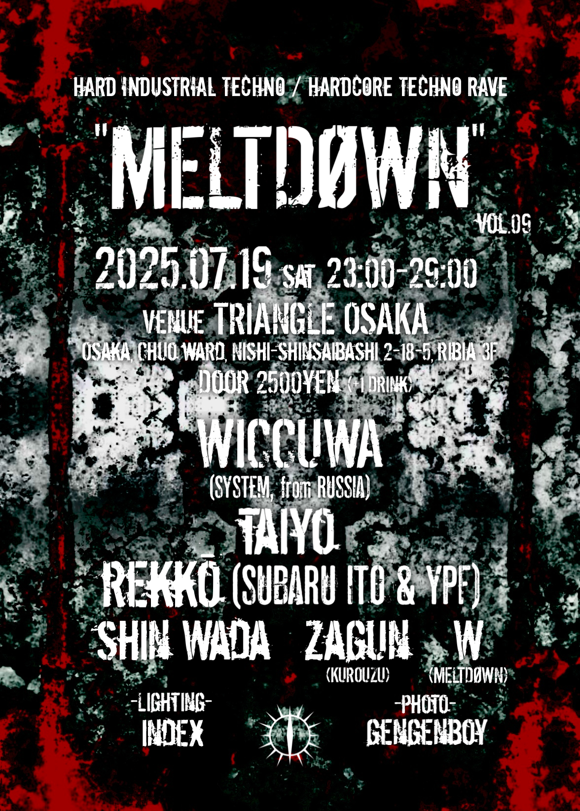 MELTDØWN' vol.09 -Hard Techno / Hardcore Techno Rave- at