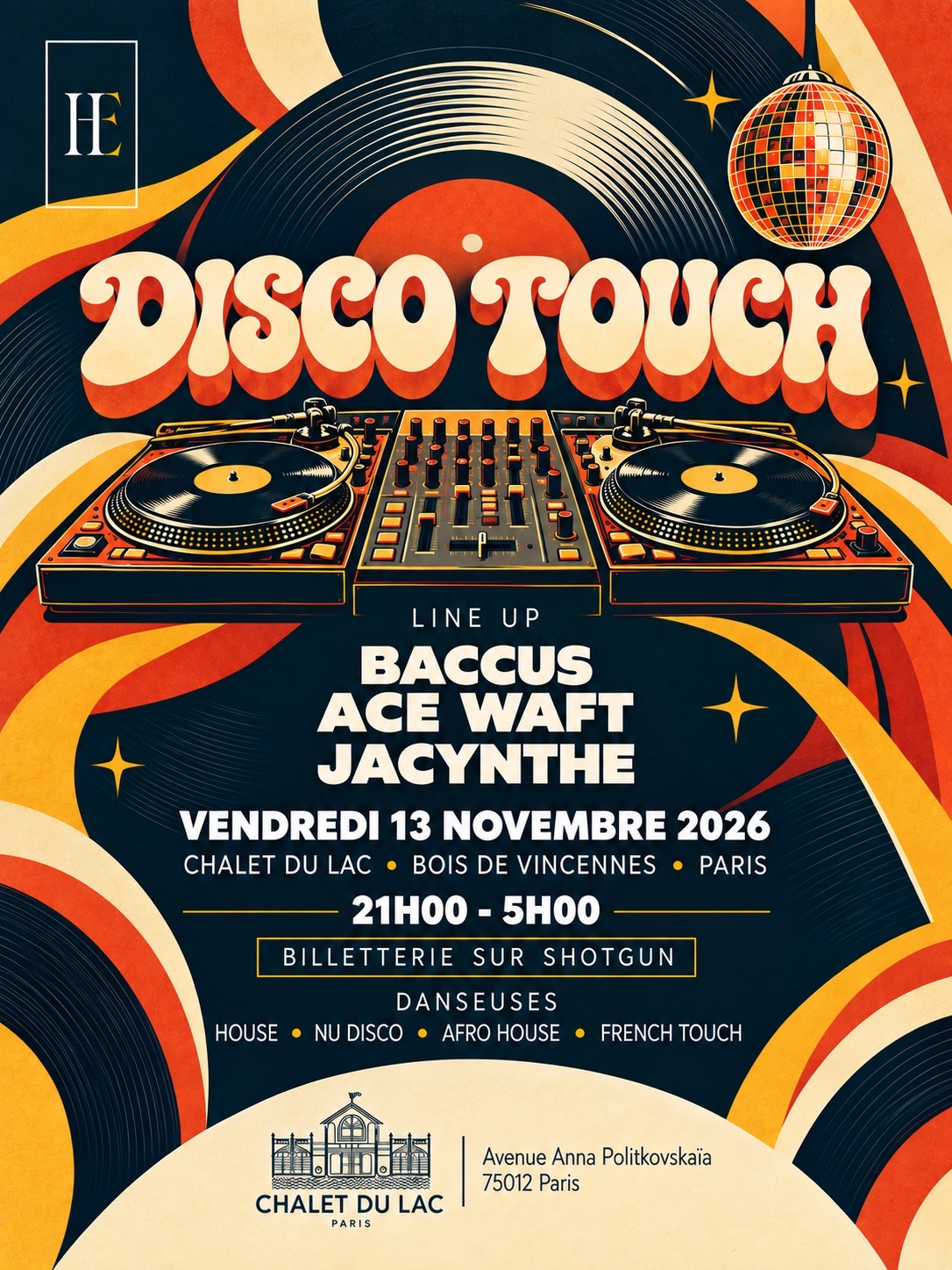 Disco Touch - Chalet du Lac Bois de Vincennes
