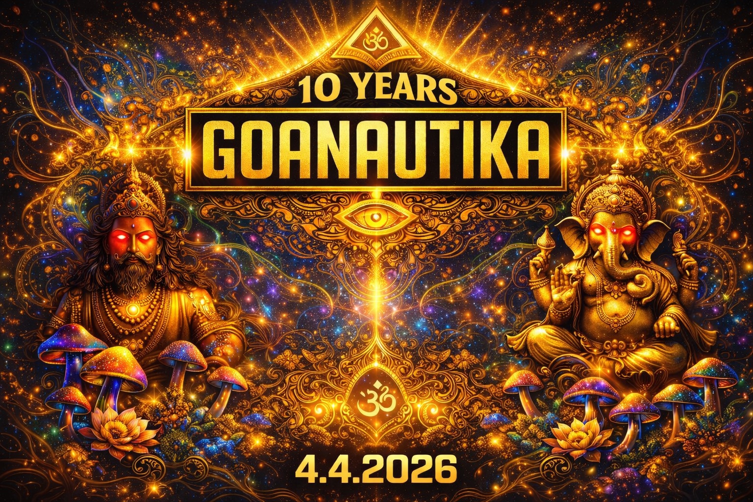 10 Jahre Goanautika with Sajanka, Patrick Scuro, Daniel Boon, Basstronauten, Lord of Psychedleics