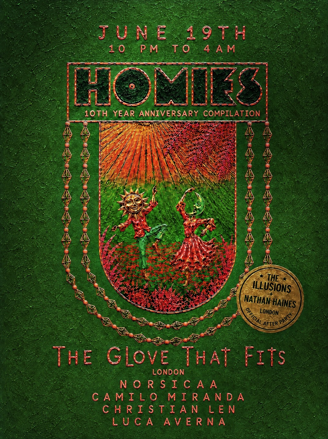 Homies - London Balearic Solstice - 10th Anniversary Compilation Tour