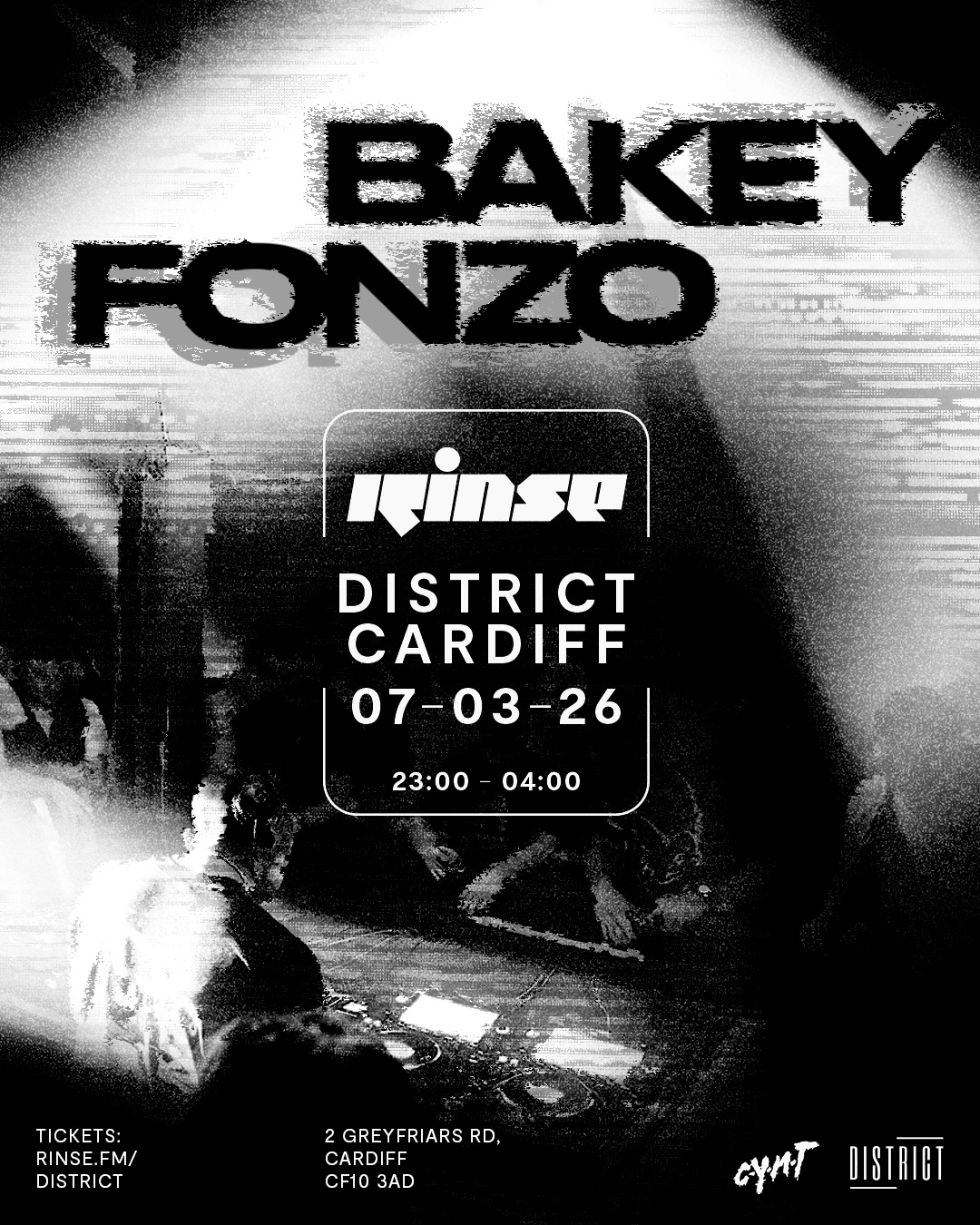 Rinse x District: Bakey, Fonzo