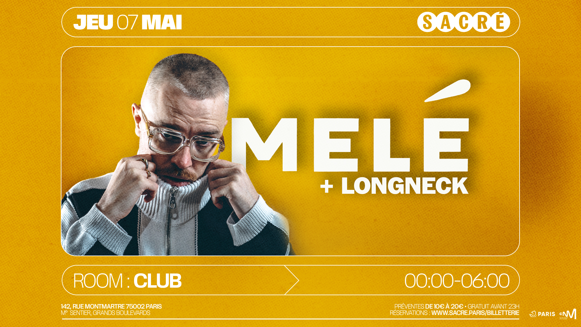 Sacré présente : Melé & Longneck