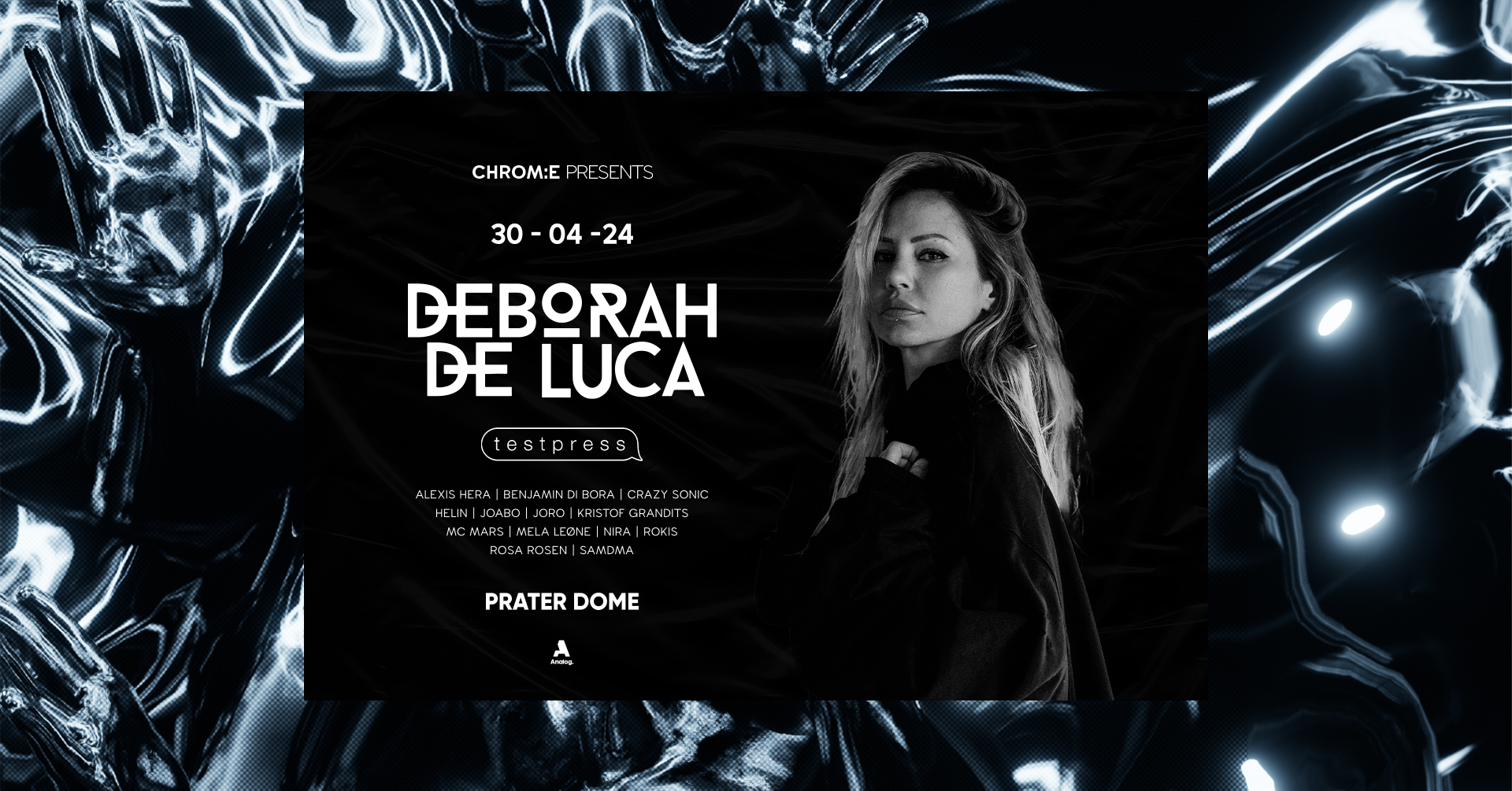 Deborah De Luca pres. by CHROM:E - 3 Floors at Prater Dome, Vienna