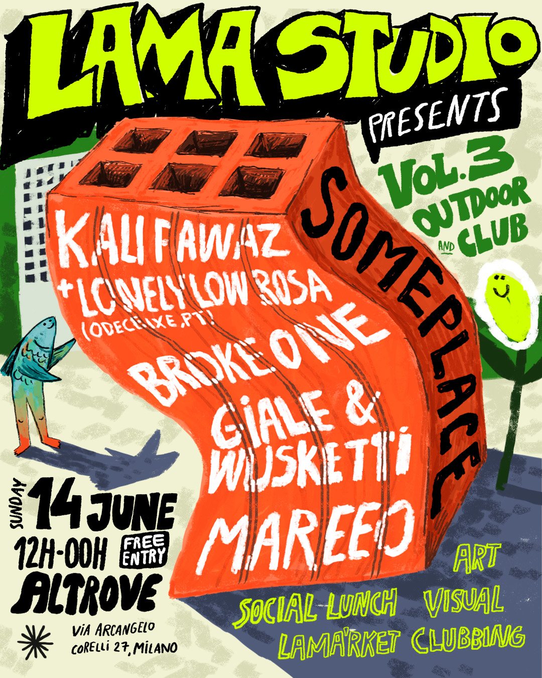 LAMA STUDIO presents SOMEPLACE Vol.3 — Outdoor + Club