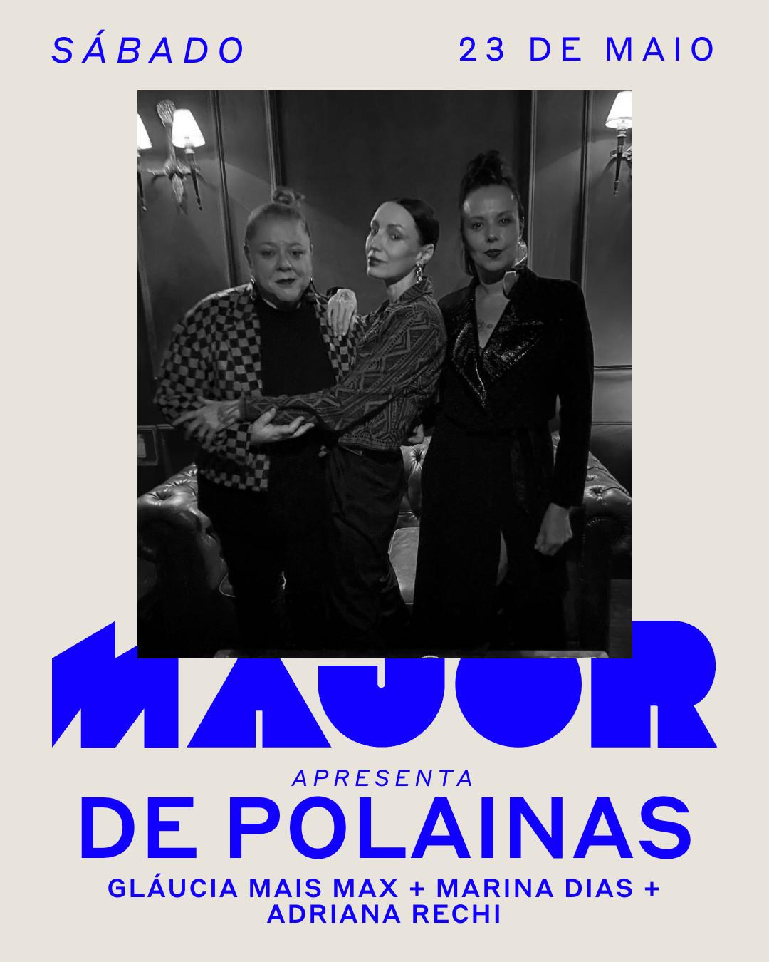 Major recebe De Polainas flyer