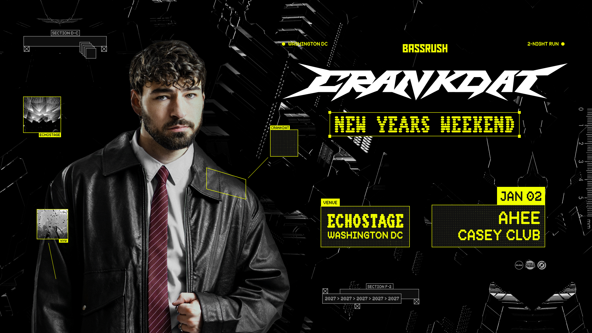 Bassrush presents: Crankdat, AHEE, Casey Club [NYW]