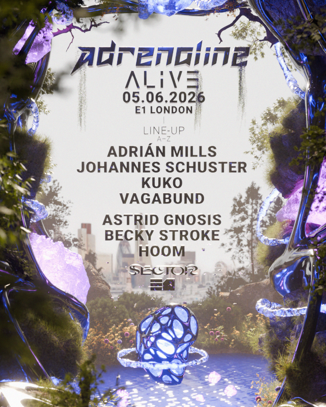 ALIVE x Adrenaline: Adrian Mills, Johannes Schuster & KUKO at E1
