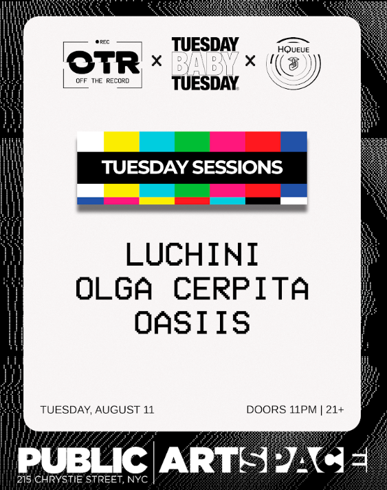 Off The Record | Tuesday Sessions at PUBLIC Hotel - Public Arts