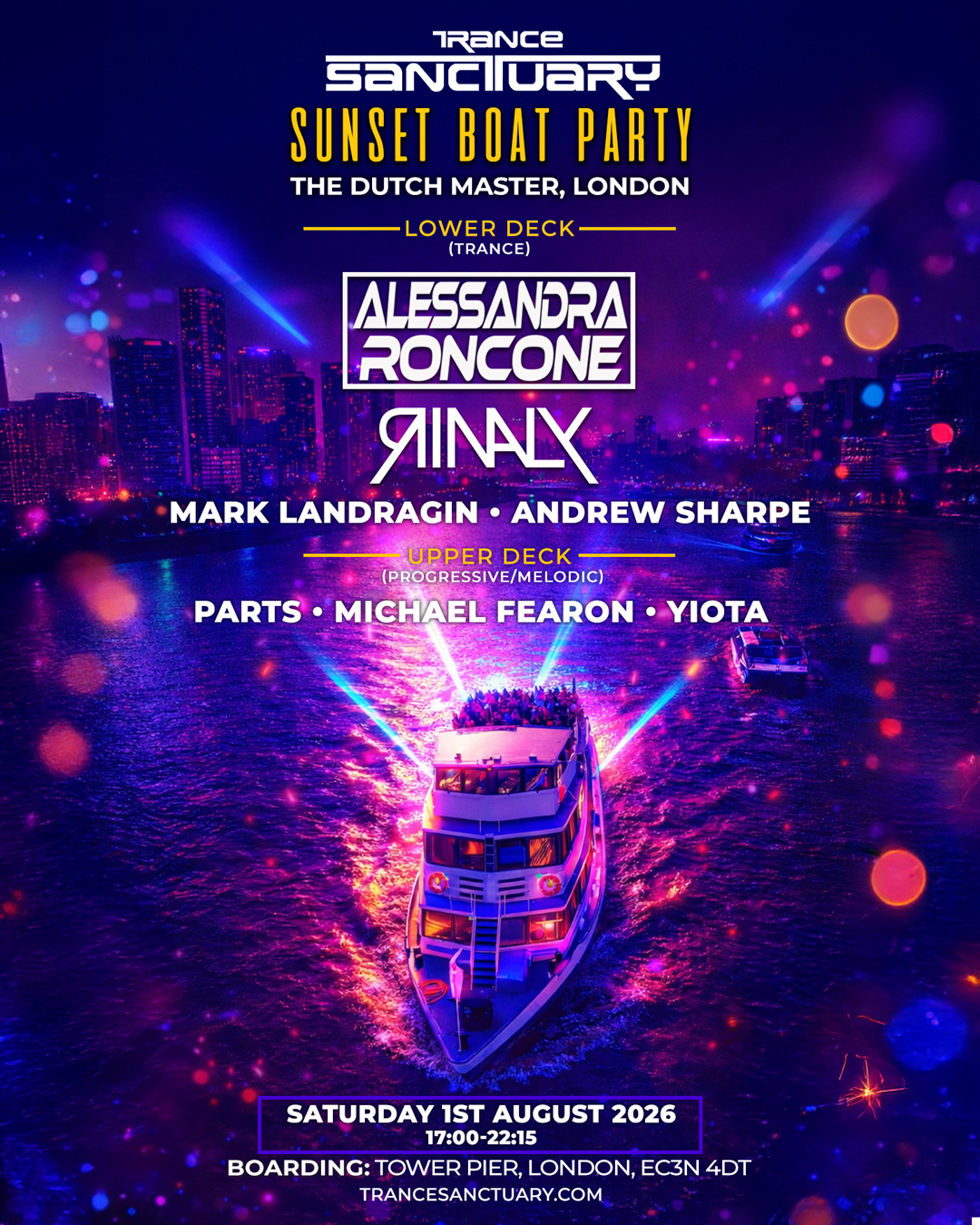 Trance Sanctuary Boat Party (sold out)