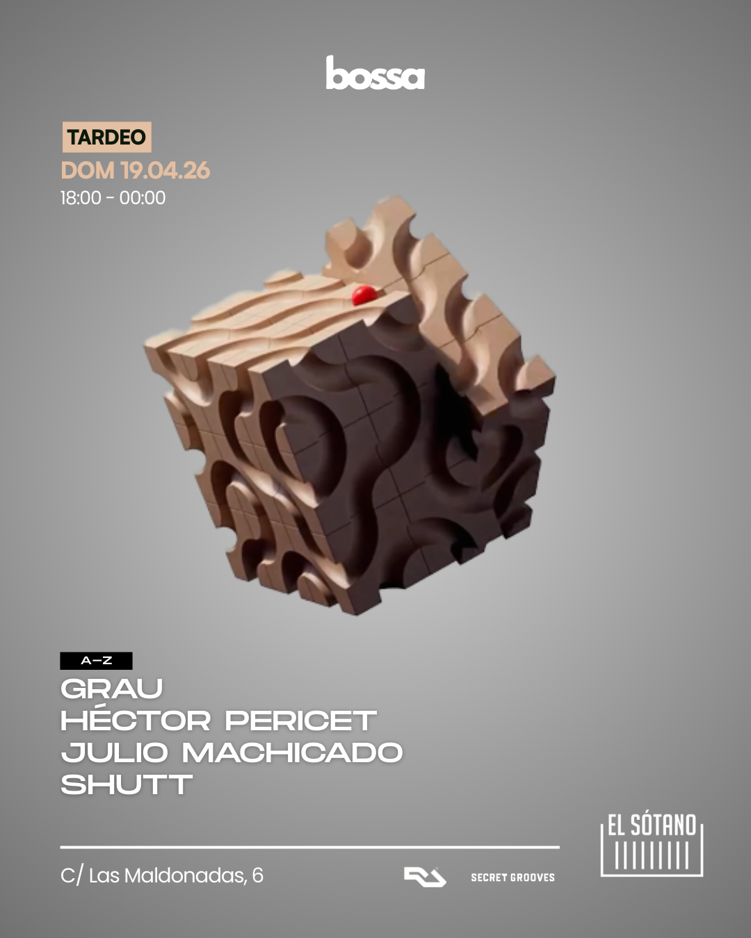 BOSSA TARDEO: Shutt, Héctor Pericet, Julio Machicado, Grau