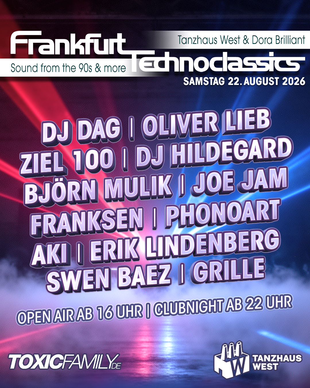 FRANKFURT TECHNOCLASSICS - Open Air & Clubnight