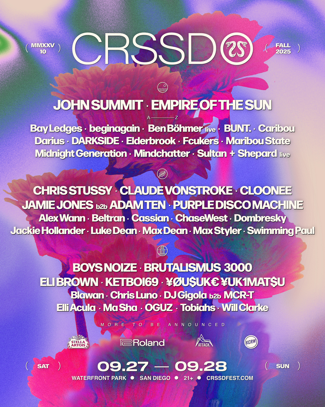 CRSSD Festival Fall '25 at Waterfront Park in San Diego, San