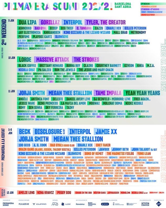 Primavera Sound reveals lineup for two-weekend festival in 2022