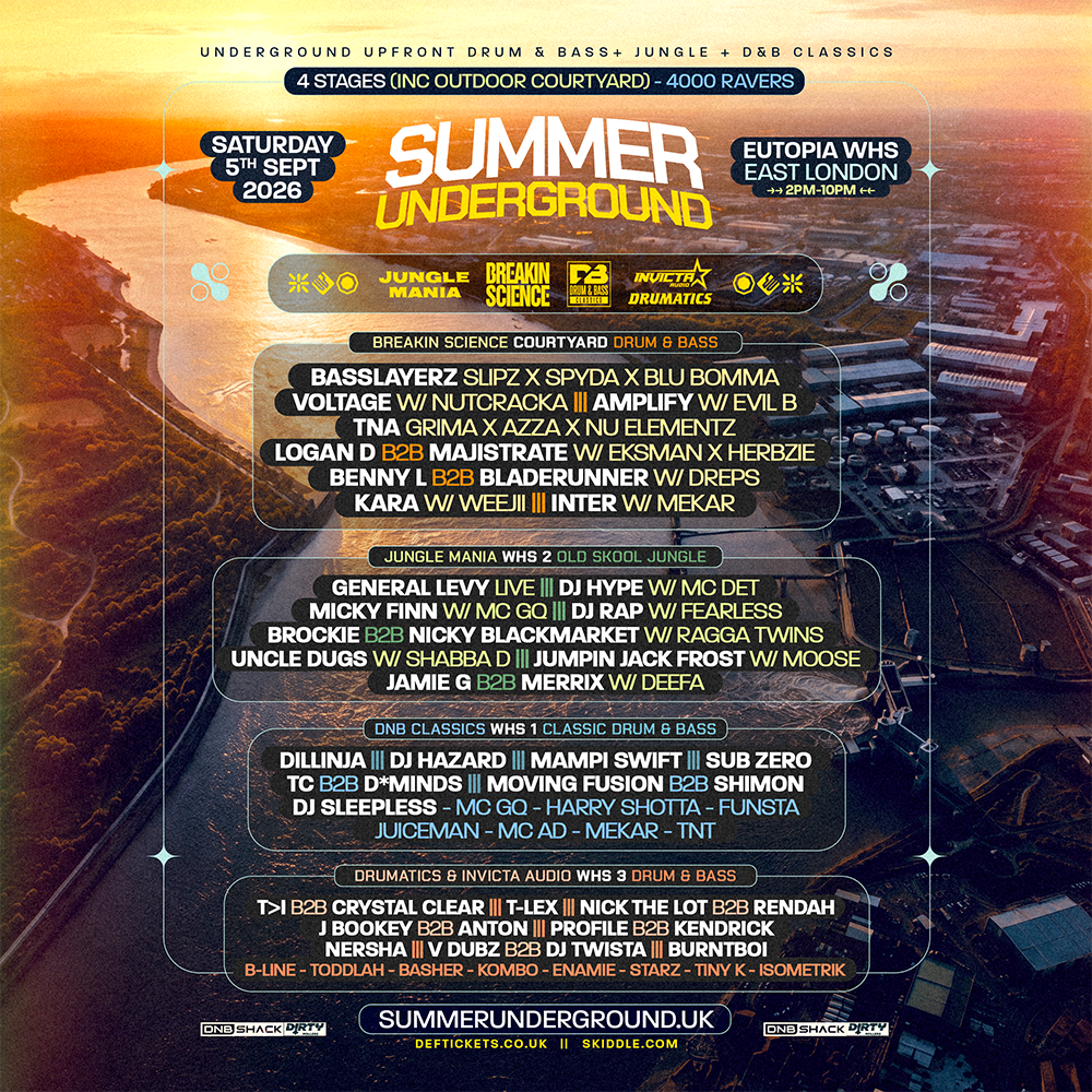 Summer Underground – Breakin Science – Jungle Mania – D&B Classics - Eutopia Whs