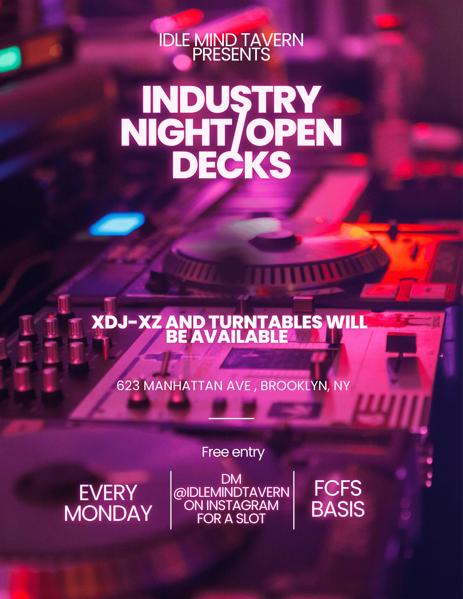 INDUSTRY NIGHT / OPEN DECKS