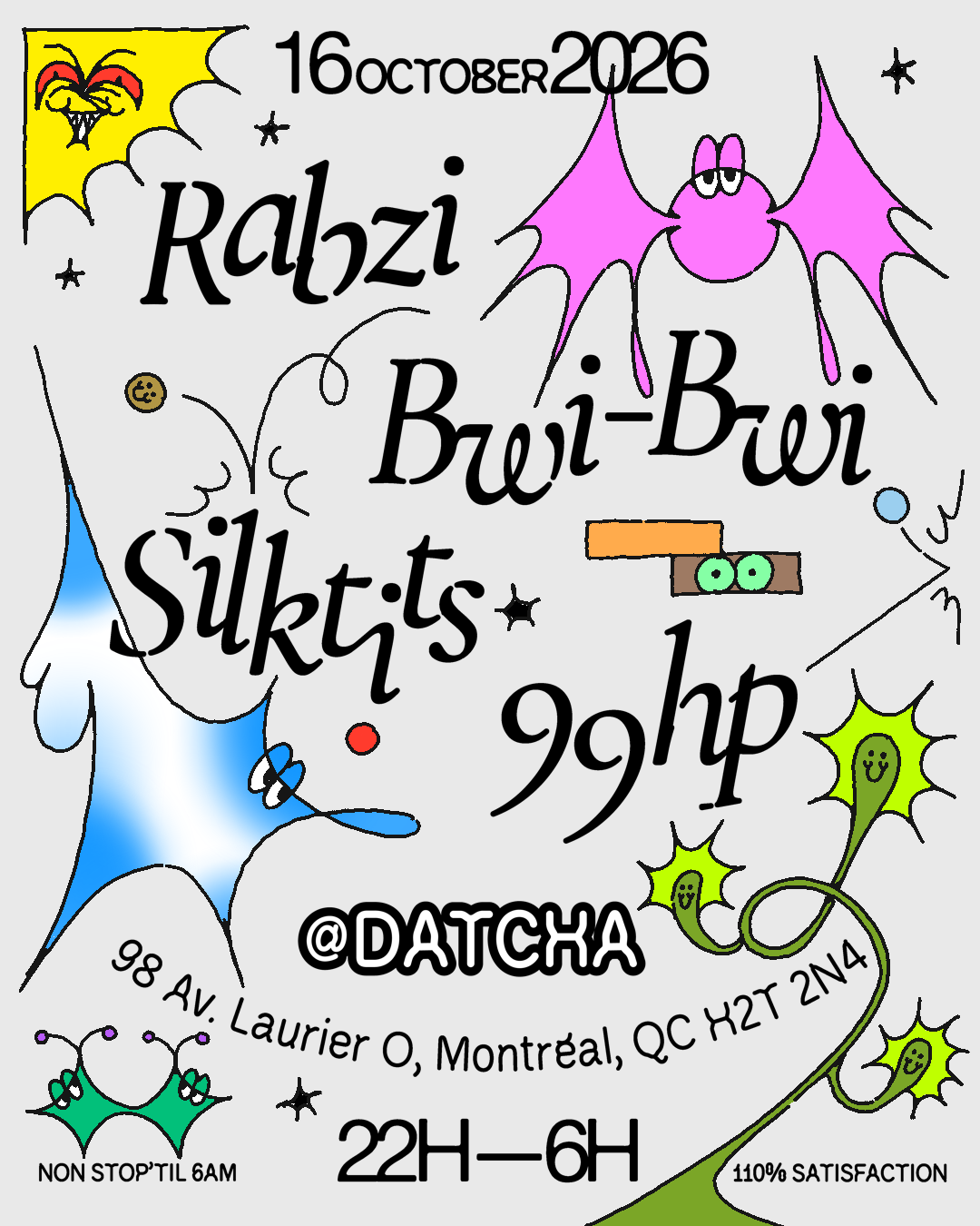 Datcha NONSTOP: Rabzi, Bwi-Bwi, Silktits, 99hp