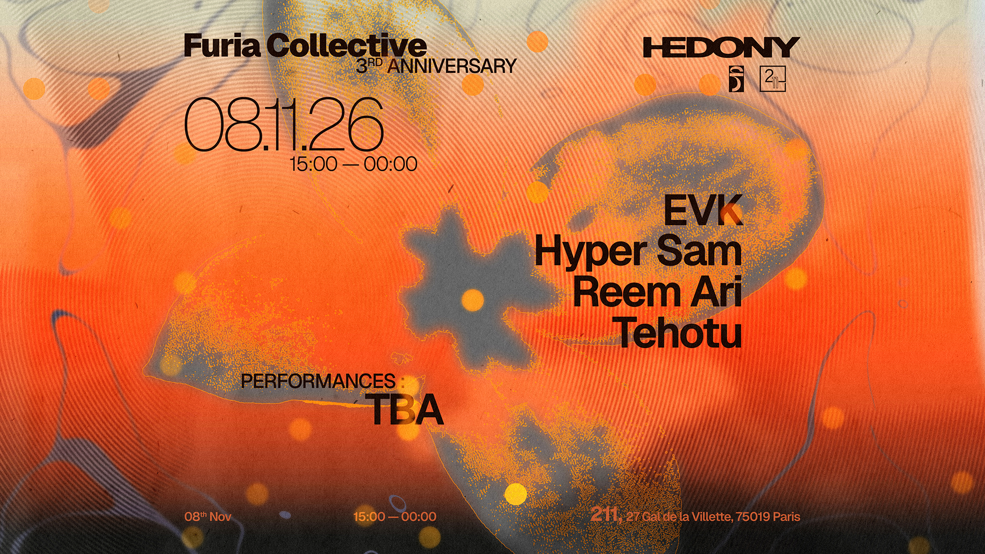 HEDONY 3rd ANNIVERSARY - Le 211