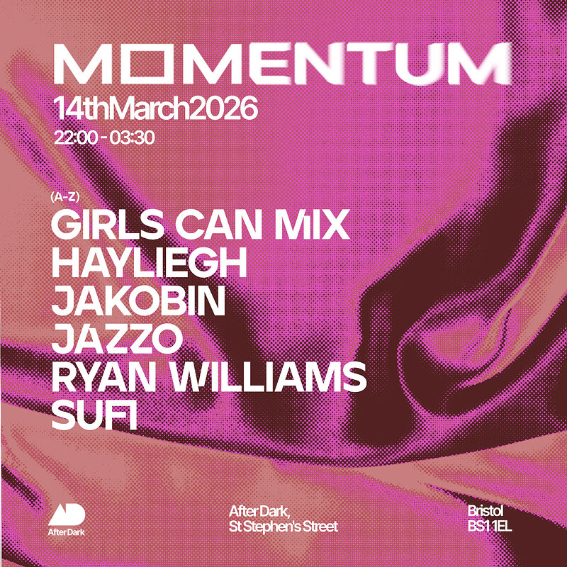 Momentum At After Dark w/ Girls Can Mix, Jakobin,Hayliegh & More
