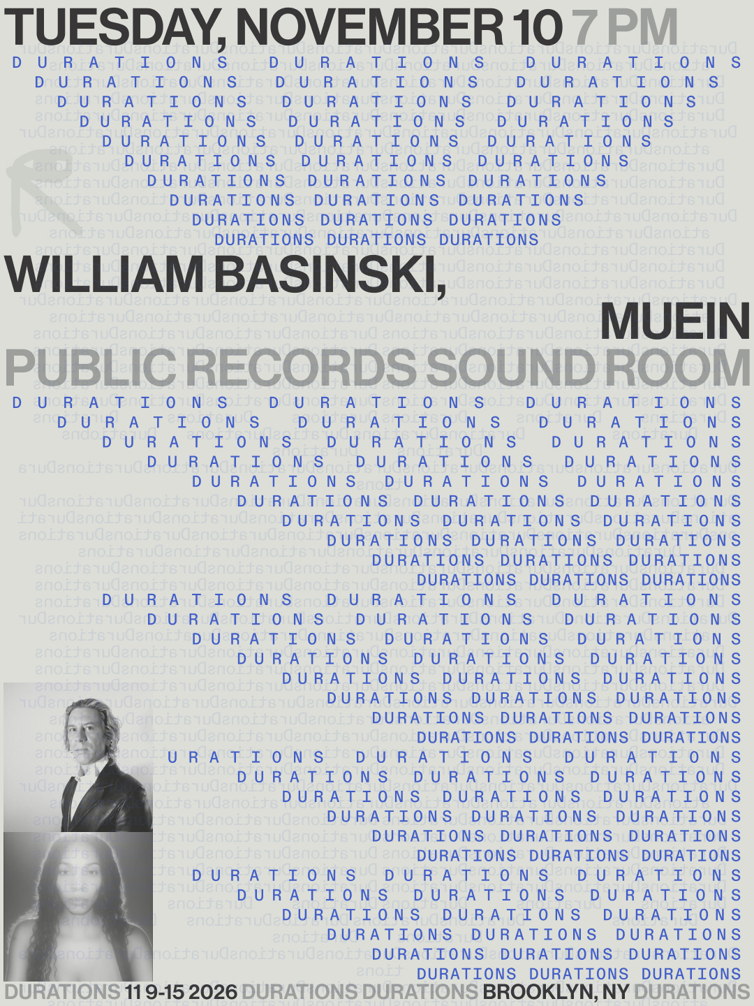 DURATIONS: William Basinski, muein