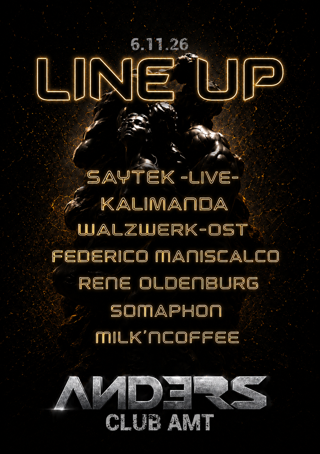 AИDƎRS x Human Colours @ AMT CLUB with Saytek - Live - , Somaphon , Kalimanda