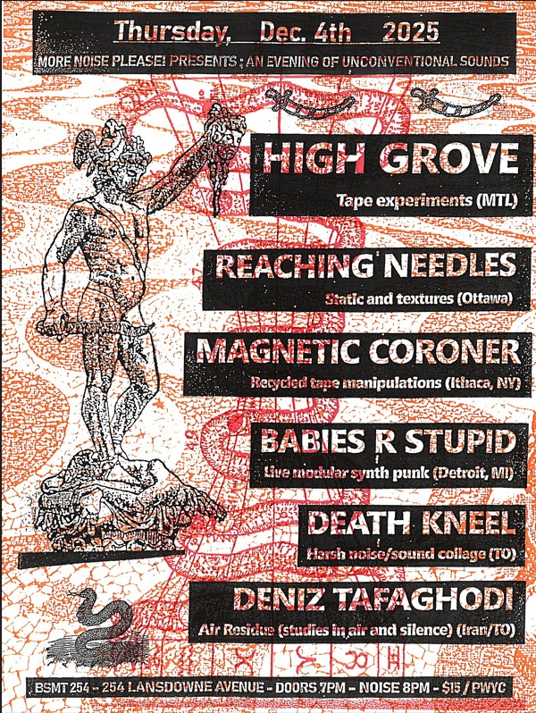 More Noise Please! presents: An Evening of Unconventional Sounds