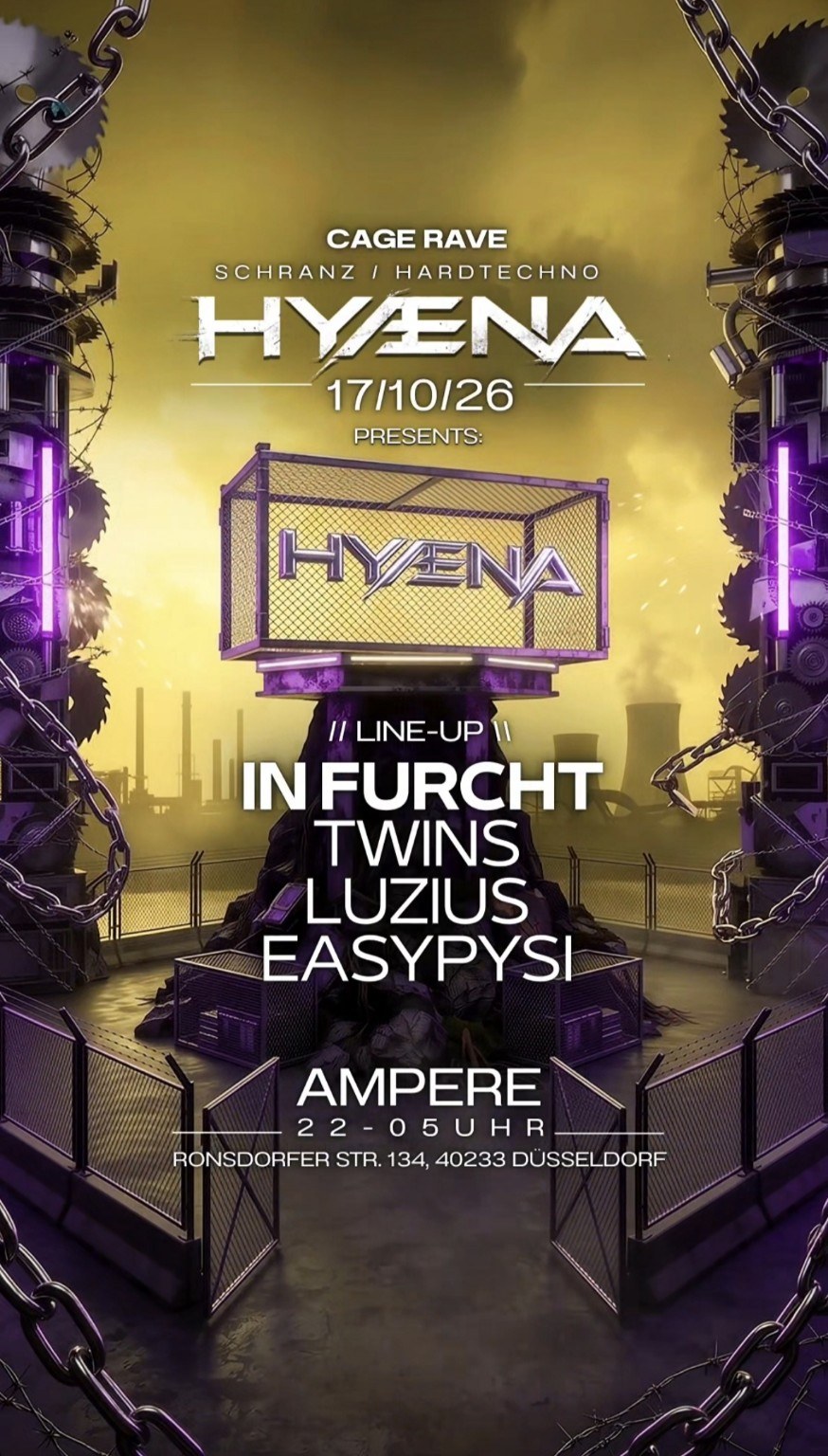 HYÆNA Techno presents WELCOME TO THE CAGE