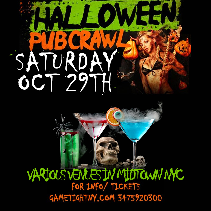 Pup Crawl & Costume Contest flyer