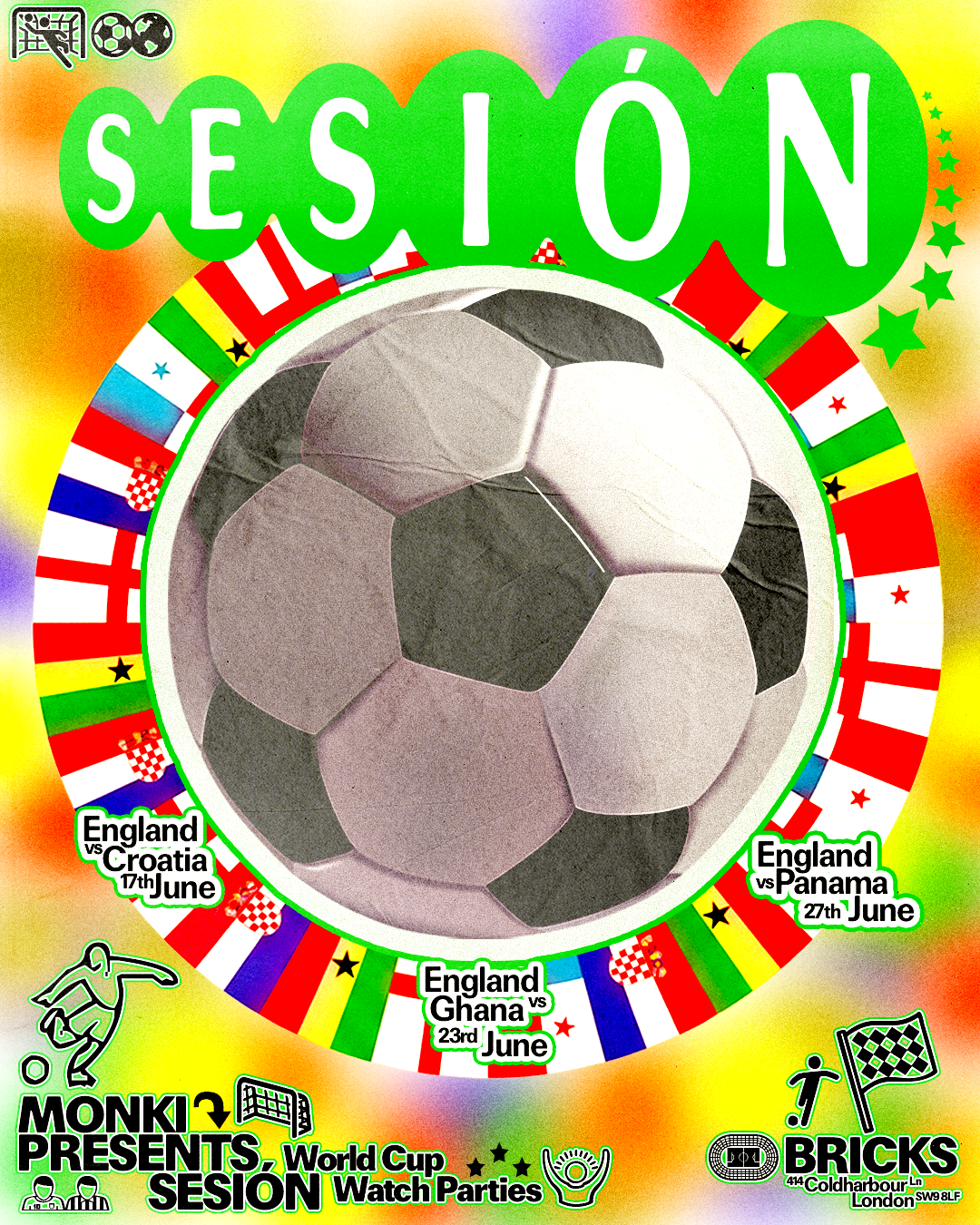 Monki presents: Sesión World Cup Watch Party England vs Croatia