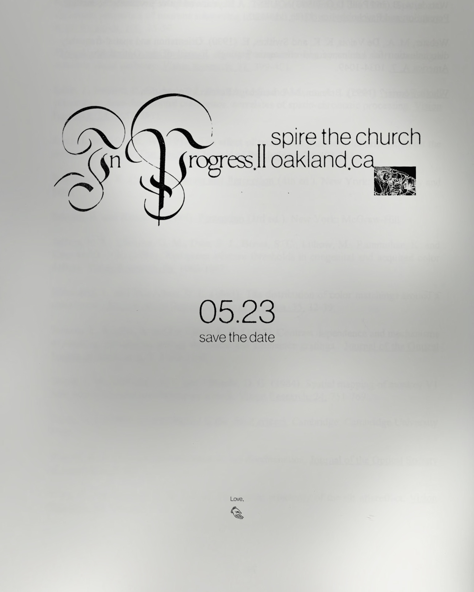 In Progress with TBA