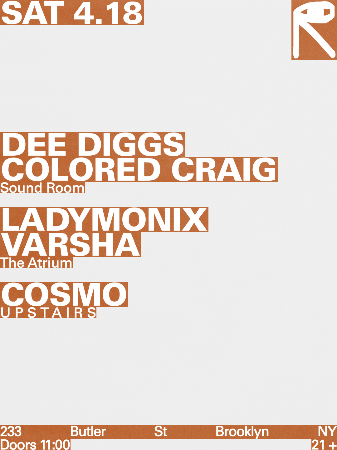 Dee Diggs + Colored Craig / LADYMONIX + VARSHA / Cosmo