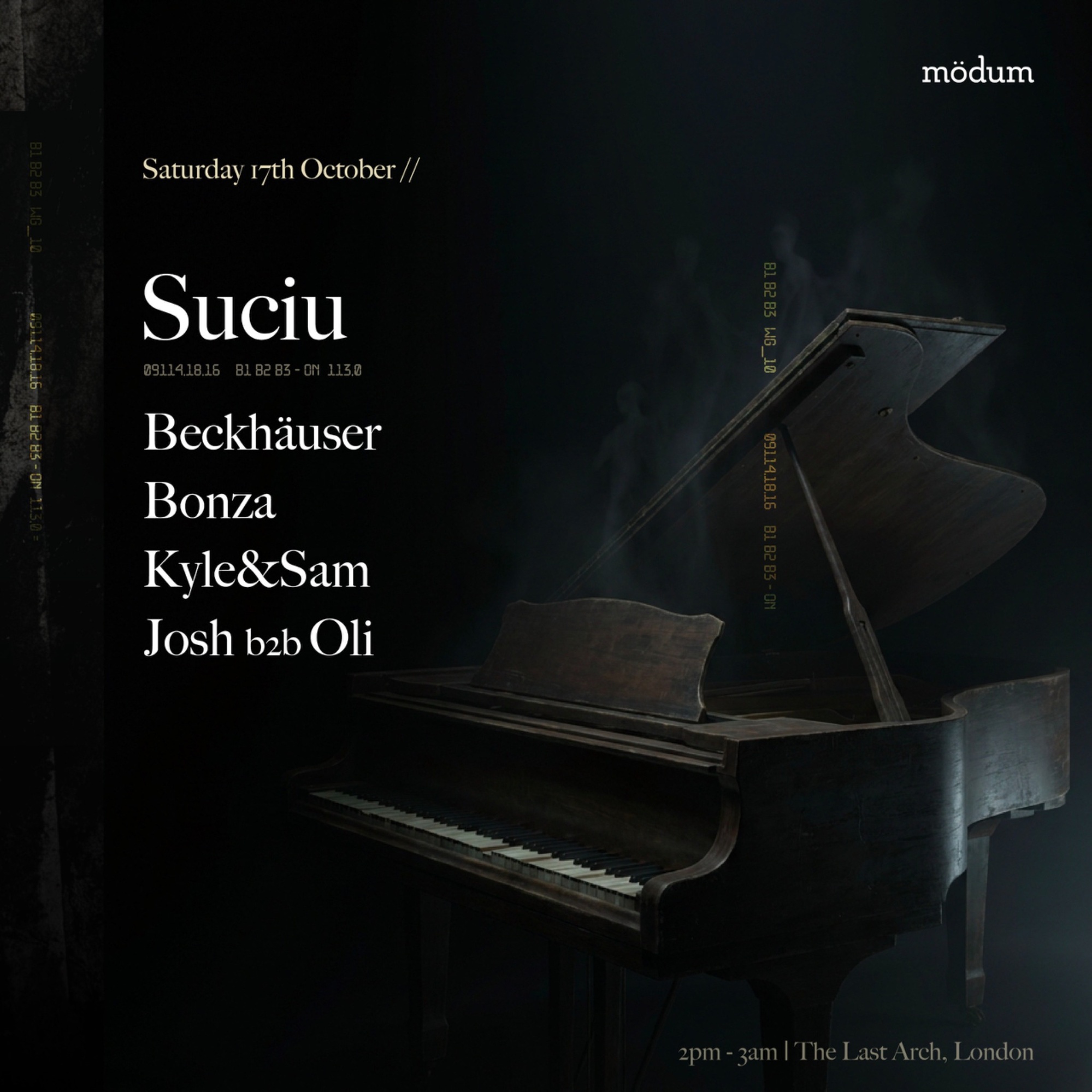Mödum presents - Suciu, Beckhäuser, Kyle&Sam, Bonza, Josh b2b Oli