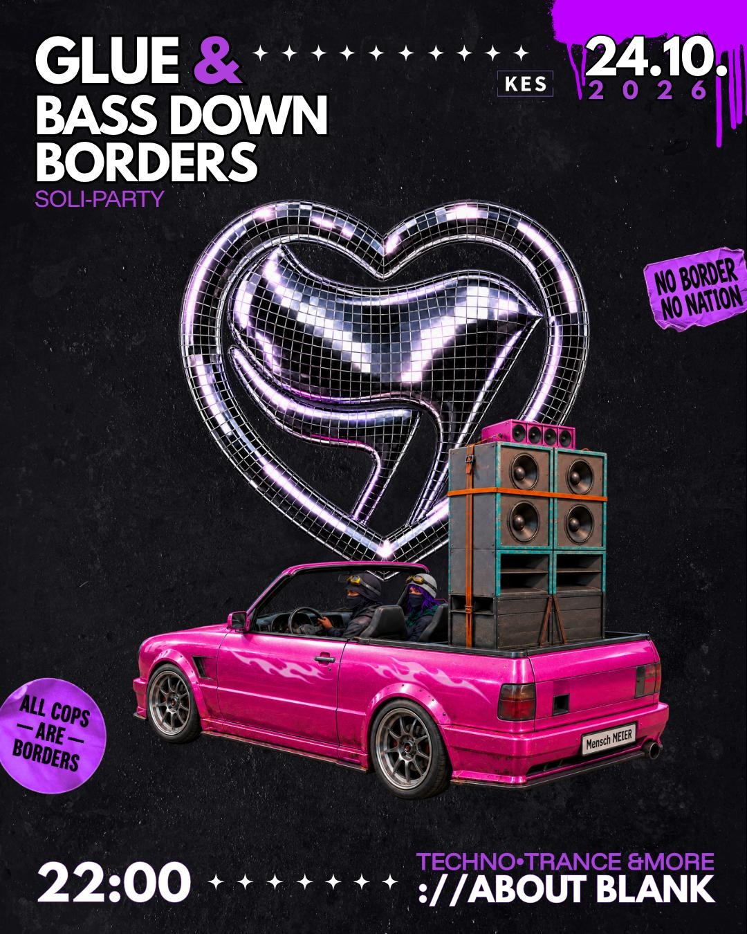 glue & bass down borders