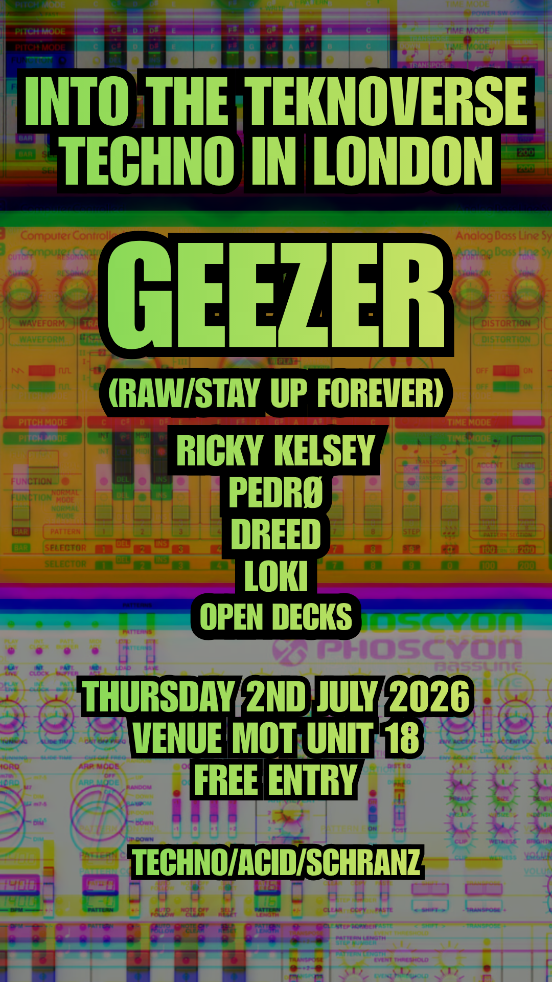 Into The Teknoverse: Geezer (Stay Up Forever) - Free Party