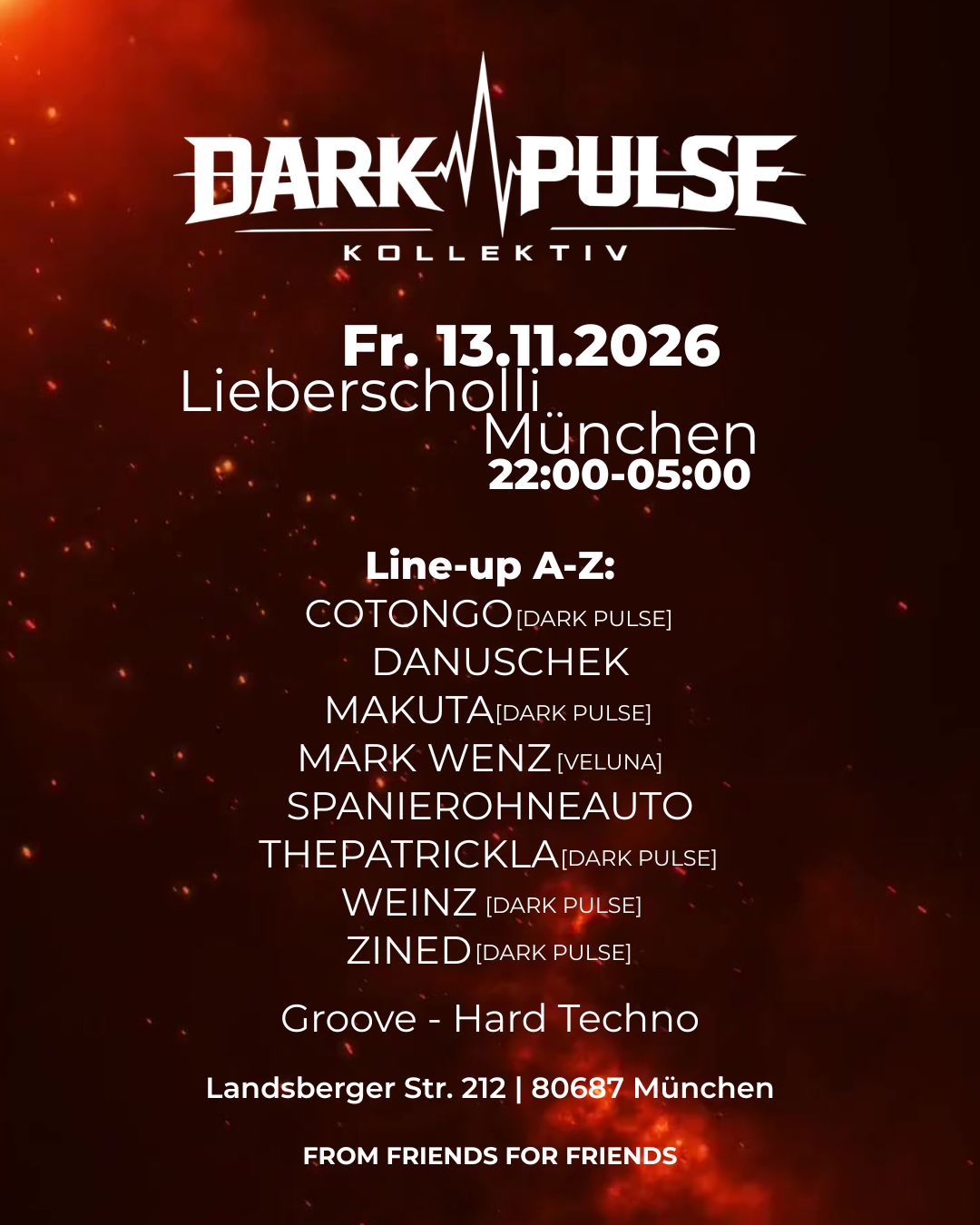 Dark Pulse flyer Dark Pulse flyer
