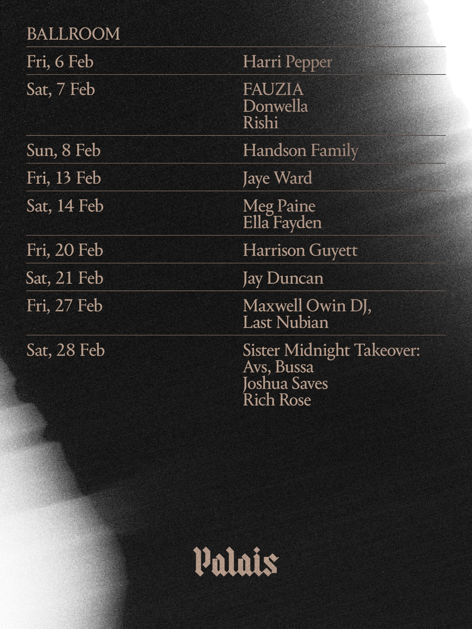 Ballroom at Palais: Maxwell Owin & Last Nubian