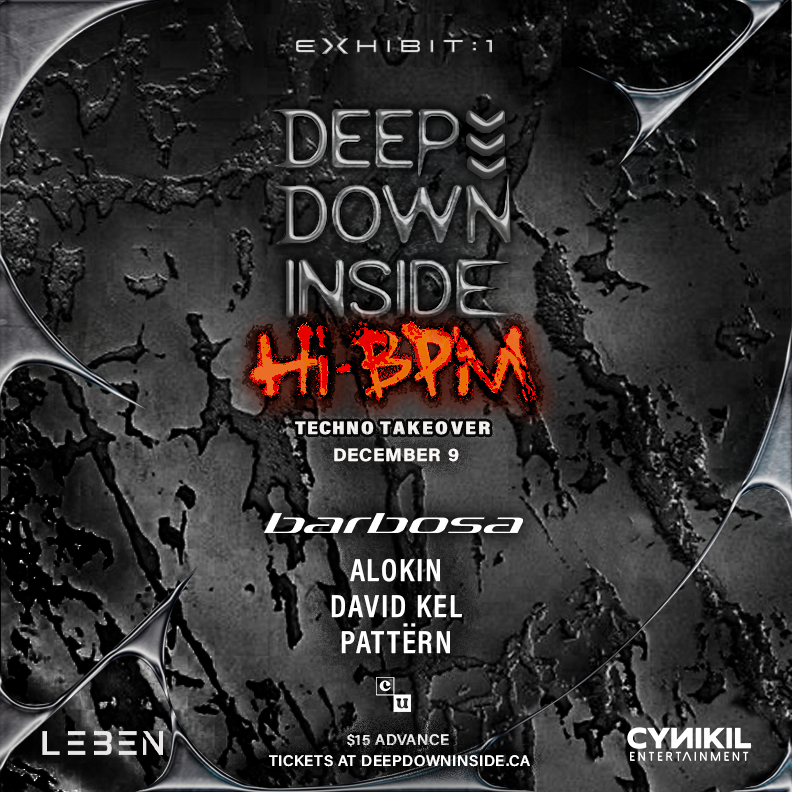 Deep Down Inside: Hi BPM with Barbosa, Alokin, David Kel & Pattërn flyer