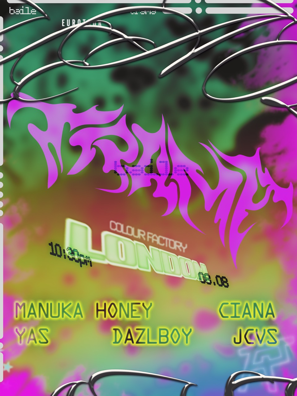 BAILE TRAMA w/ CIANA, MANUKA HONEY, DAZLBOY, YAS, JCVS ˚ˋঌ˖