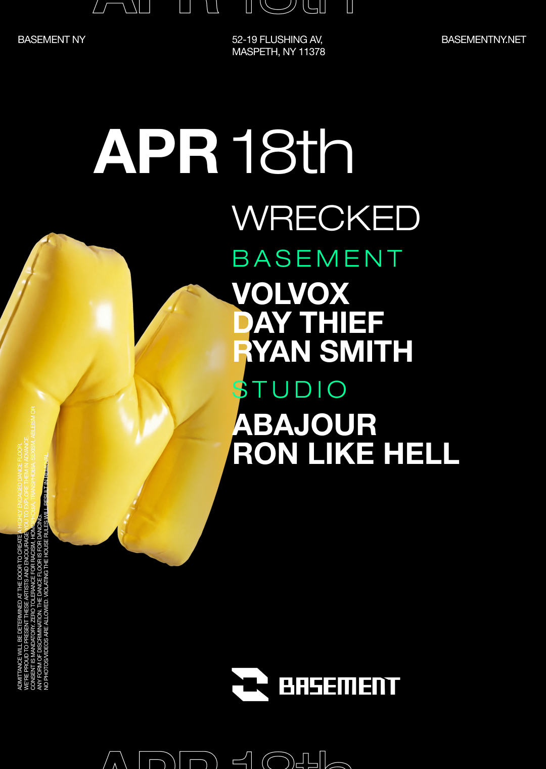 WRECKED: Volvox / Day Thief / Abajour / Ron Like Hell / Ryan Smith