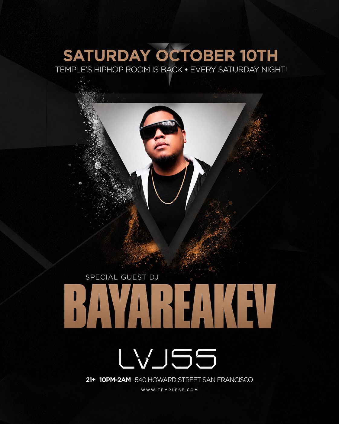 DJ BAYAREAKEV at LVL55 - Hiphop Room Saturdays