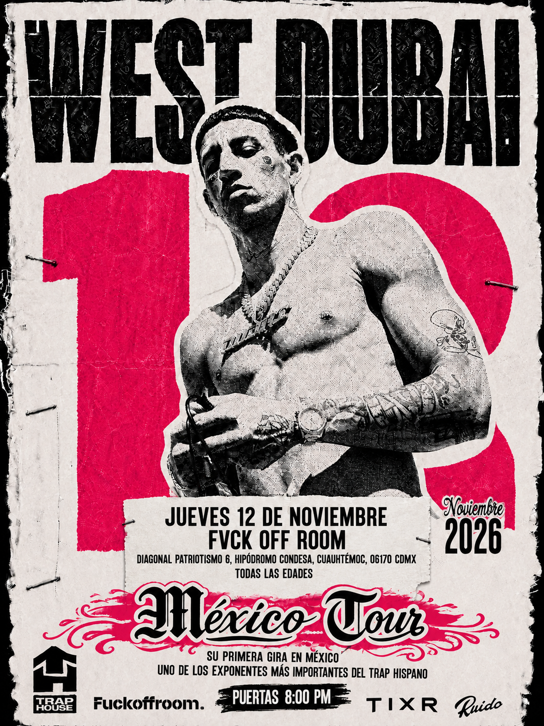 Flyer de WEST DUBAI en CDMX (TRAP HOUSE)